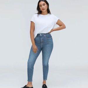 Everlane curvy high rise skinny Jean size 28 crop
